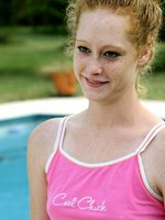 bbw chick playing in the pool