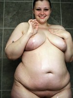horny bbw babe milla in the shower