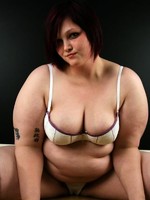 sexy bbw babe smoking a cigar